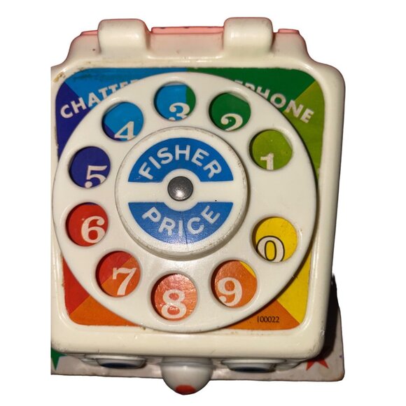Fisher-Price Chatter Telephone Toy With Blue Wheels & Red Receiver - Picture 11 of 16